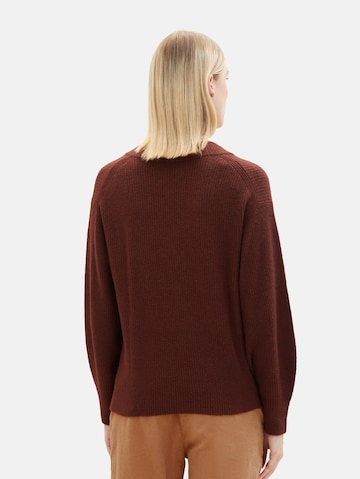 TOM TAILOR Sweater in Brown