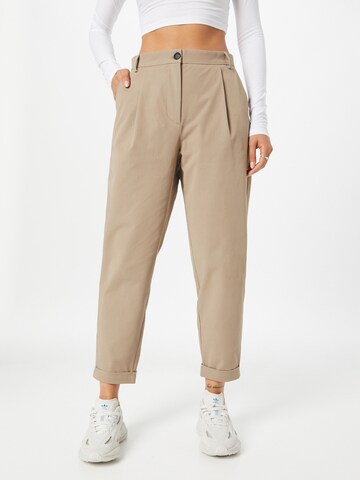 Regular Pantalon à pince 'Malou' FIVEUNITS en beige : devant