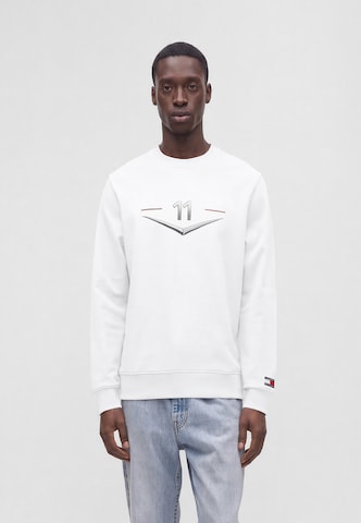 TOMMY HILFIGER Μπλούζα φούτερ 'TH X CF1' σε λευκό: μπροστά