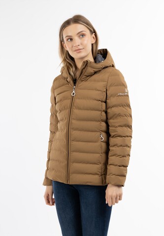 DreiMaster Maritim Winter jacket in Brown: front