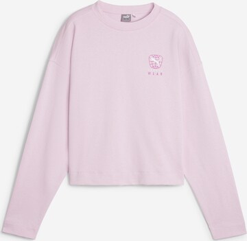 PUMA Sweatshirt 'BETTER SPORTSWEAR' in Pink: predná strana