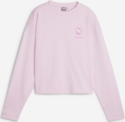 PUMA Sweat de sport 'BETTER SPORTSWEAR' en rose / rose / blanc, Vue avec produit