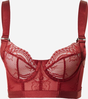 Bustino Reggiseno 'Hana' di Hunkemöller in rosso: frontale