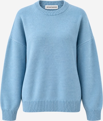 Pull-over Tatiana Zidekova en bleu : devant