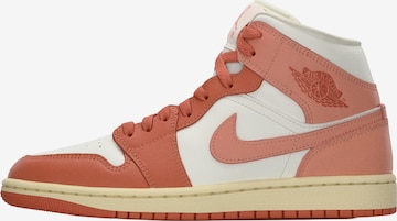 Sneaker alta 'Air Jordan 1' di Jordan in bianco: frontale