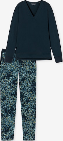 SCHIESSER Pyjama ' Modern Nightwear ' in Blauw: voorkant