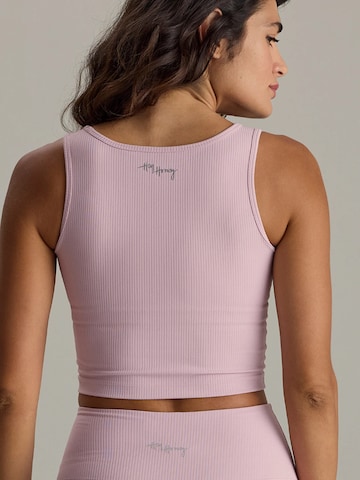 Haut de sport 'Longline Tank Ribbed' Hey Honey en rose