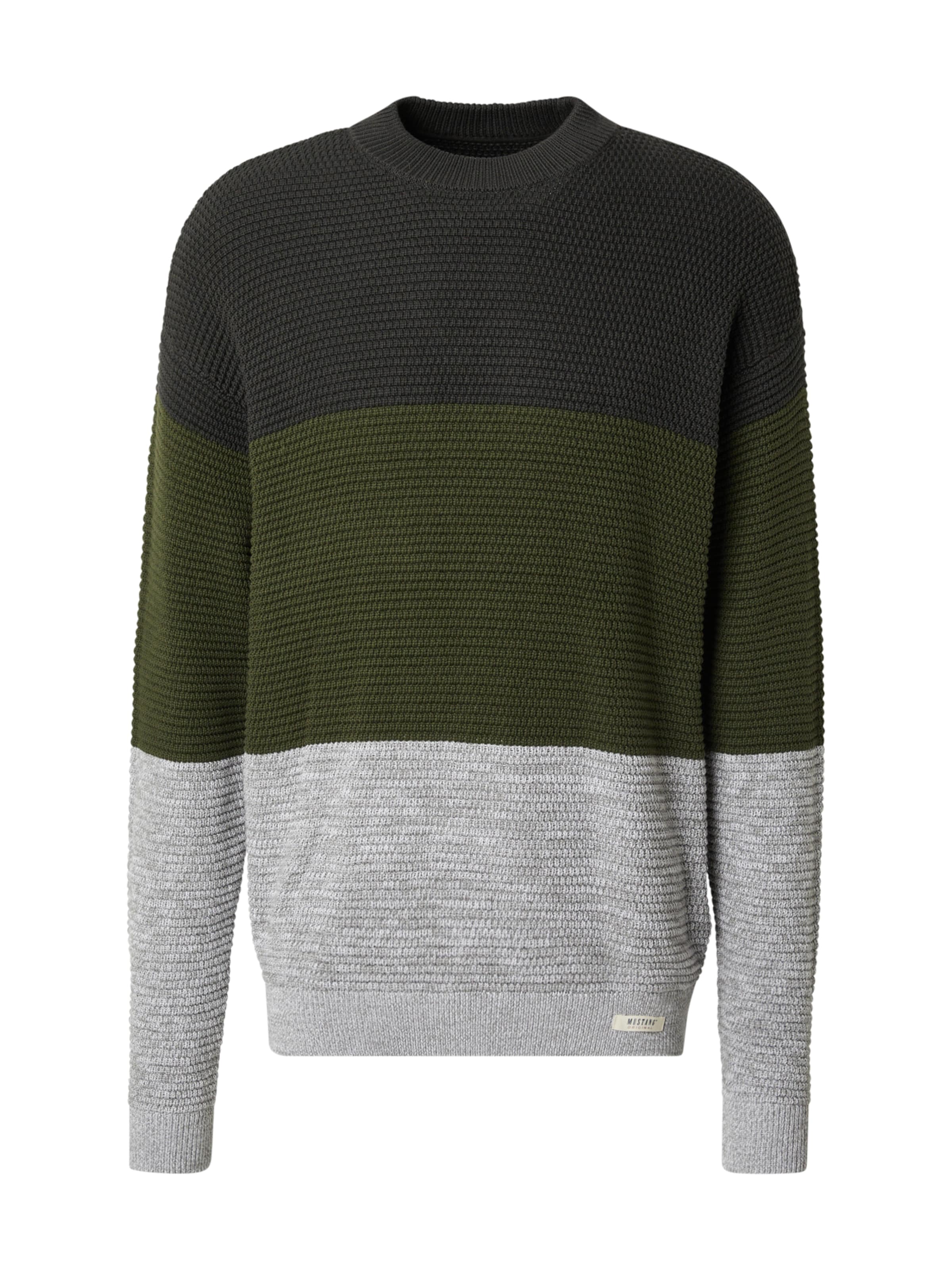 MUSTANG Sweater 'EVESHAM' in Grey: front