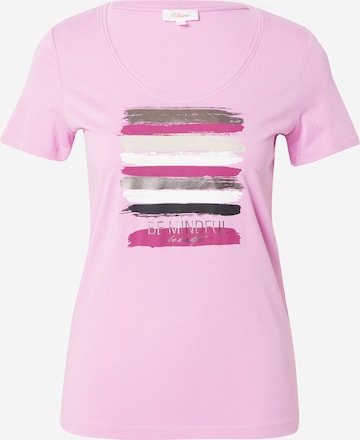 s.Oliver T-Shirt in Lila: Vorderseite