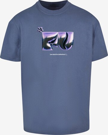 MT Upscale Shirt 'FU' in Blue: front