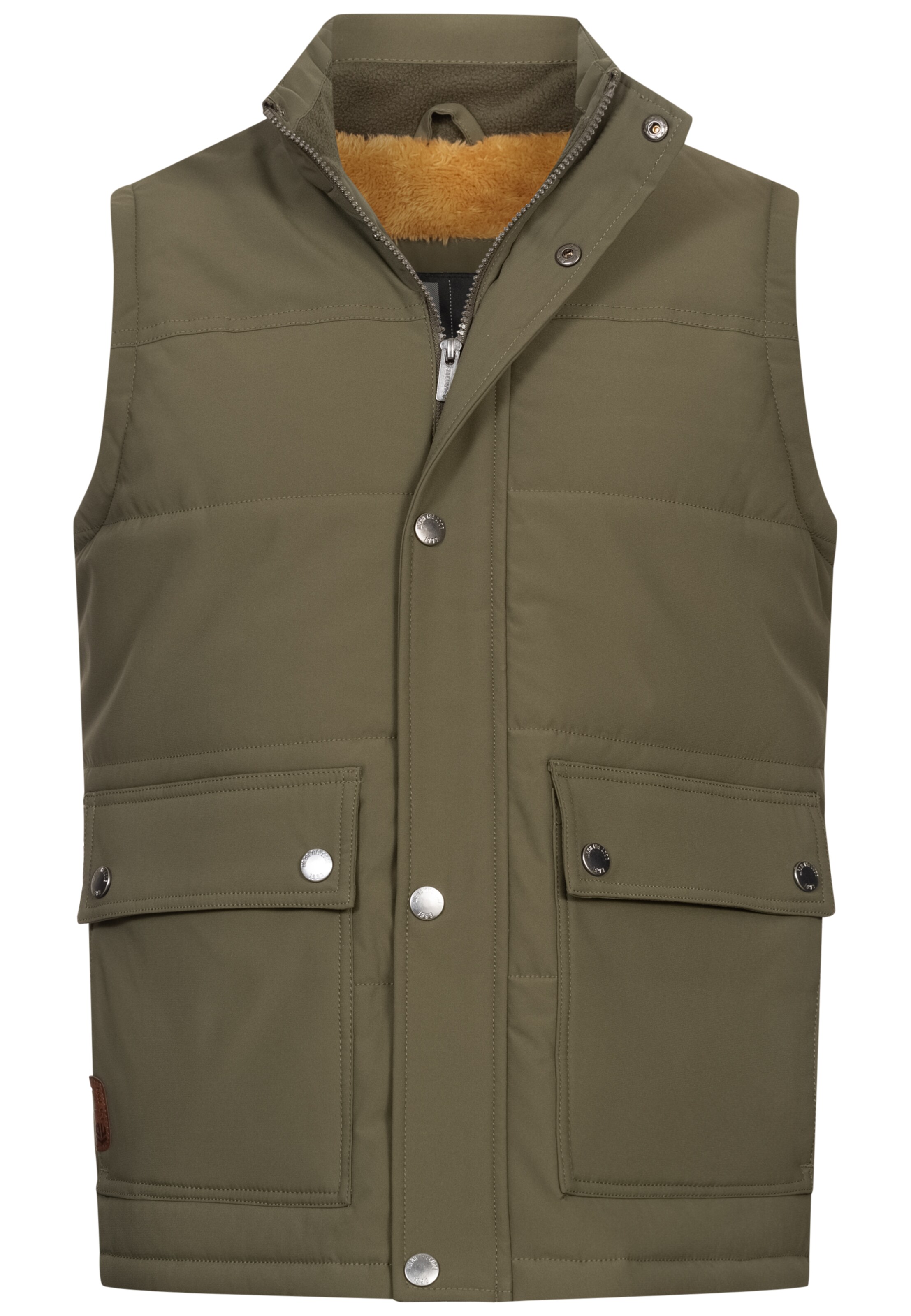 INDICODE JEANS Vest in Green: front