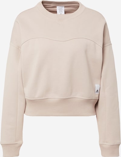 ADIDAS SPORTSWEAR Sweat de sport 'Lounge Fleece' en beige, Vue avec produit