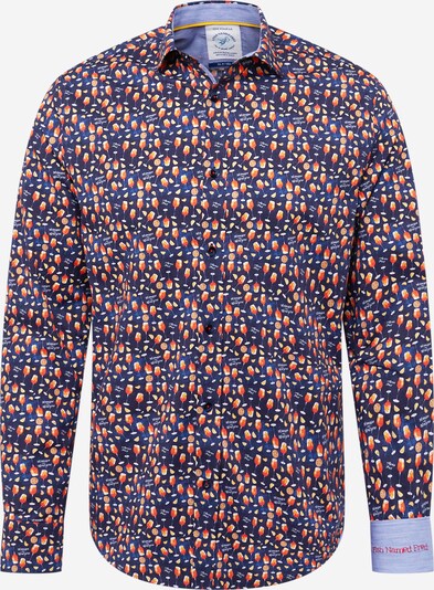 A Fish named Fred Button Up Shirt in Blue / Orange red / White, Item view
