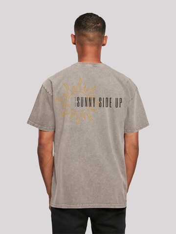 T-Shirt 'Sunny side up' F4NT4STIC en gris : devant