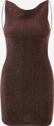 Noisy May Petite Cocktail Dress 'ANNA' in Brown: front