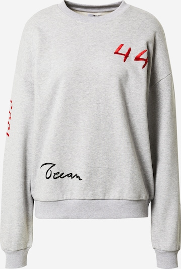 VIERVIER Sweatshirt 'Samia' in graumeliert / rot / schwarz, Produktansicht