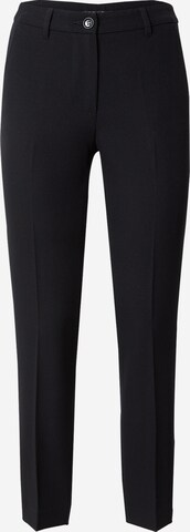 Regular Pantalon à plis Sisley en noir : devant
