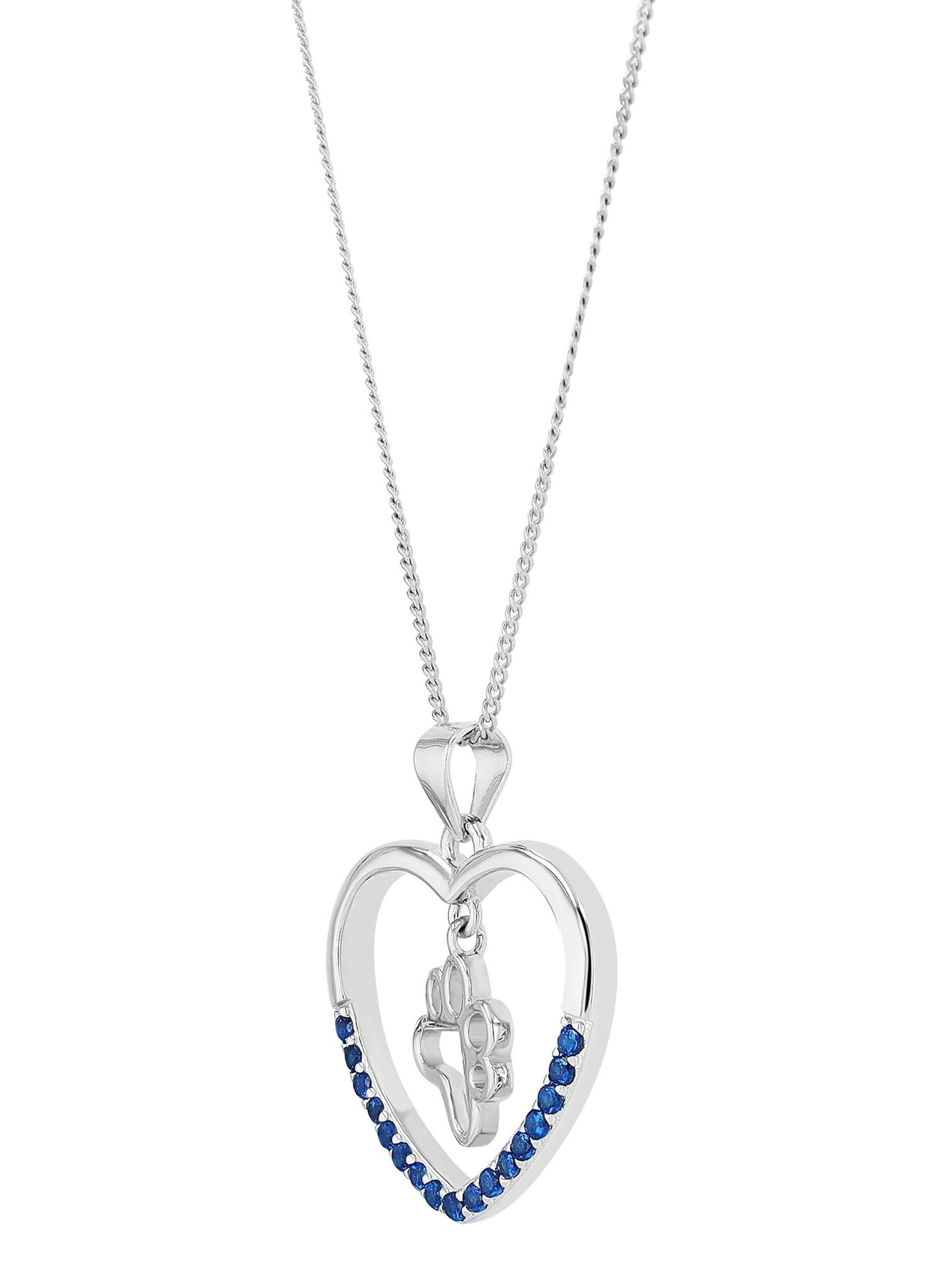 Akzent Pendant '"Kuma" aus 925 Sterlingsilber, rhodiniert, langlebig' in Silver: front