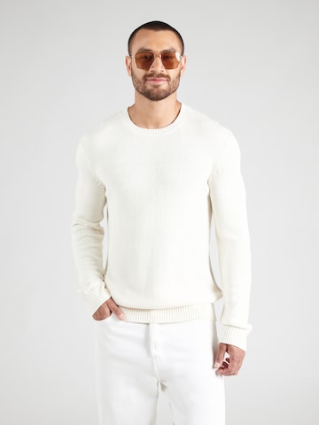 JOOP! Jeans Свитер 'Belao' в Белый: спереди