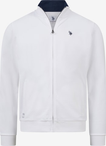 U.S. POLO ASSN. Sweatvest in Wit: voorkant