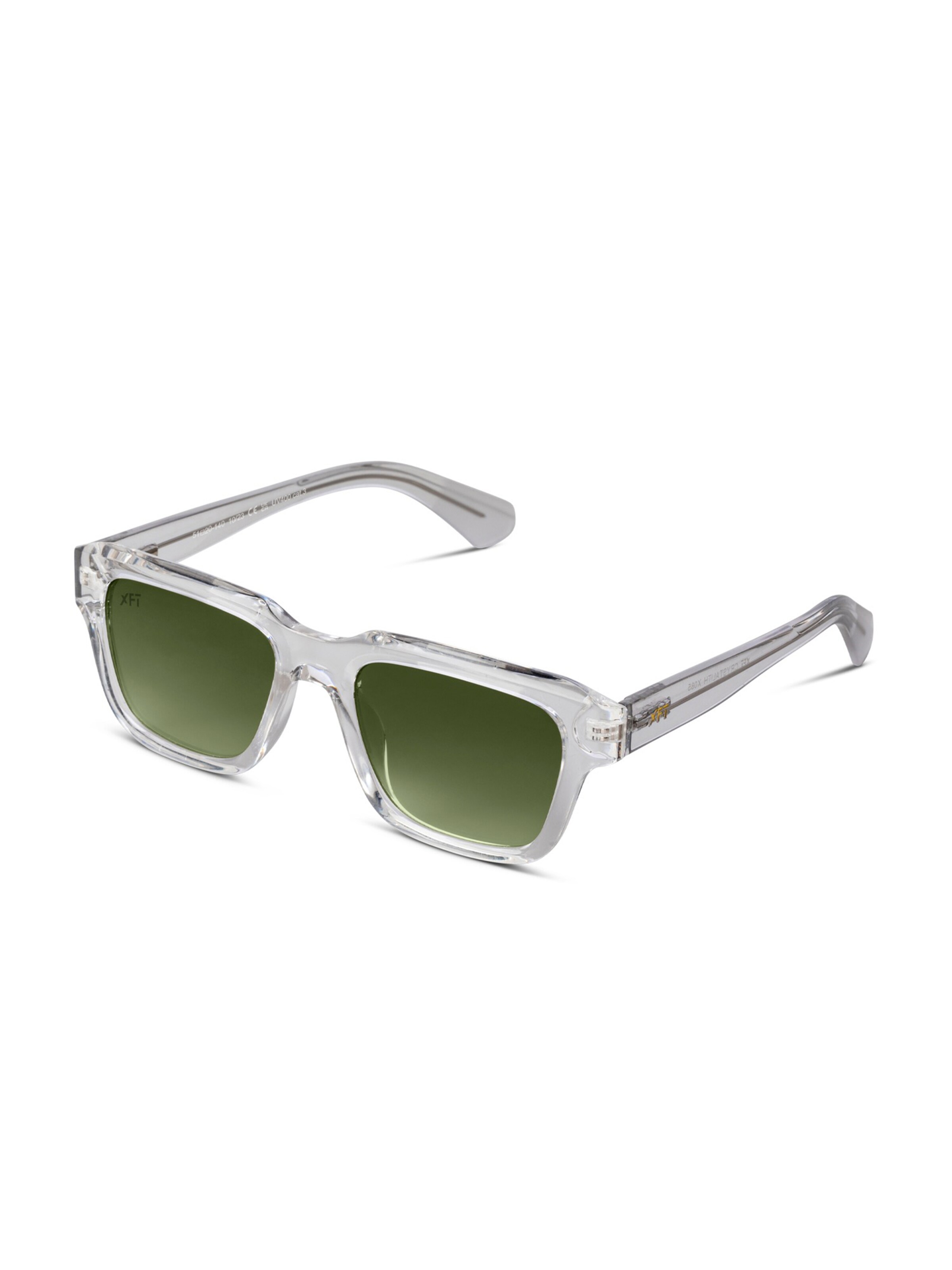 X Frame Therapy Sunglasses 'Crystalith Sun' in Green: front