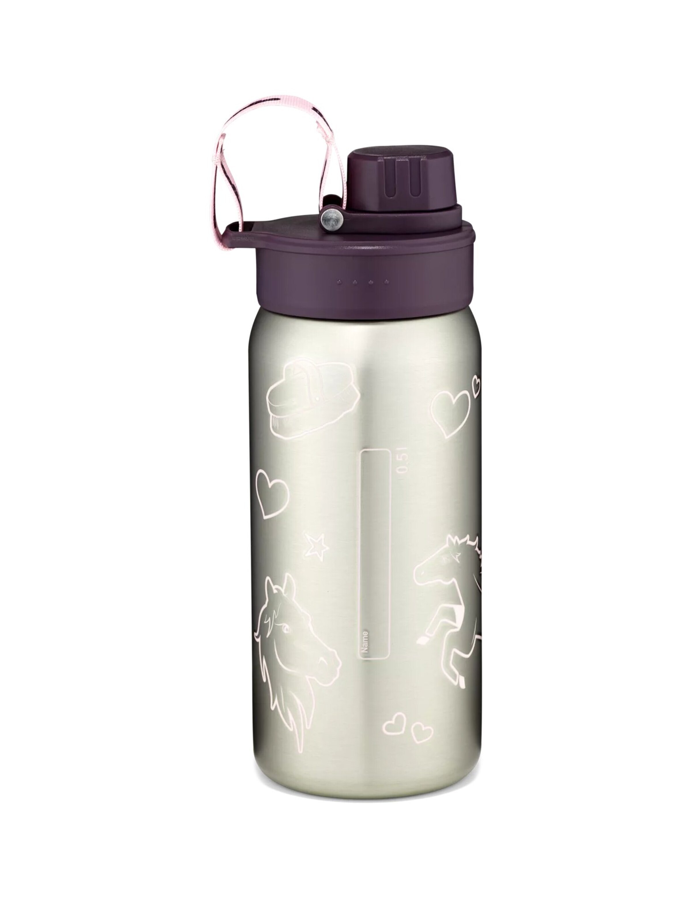ergobag Drinking Bottle 'Trinkflasche Edelstahl Trinkflasche' in Purple