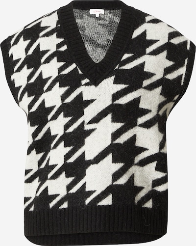 s.Oliver Pullover in schwarz / naturweiß, Produktansicht