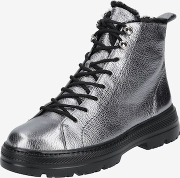 Bottines à lacets Paul Green en argent : devant