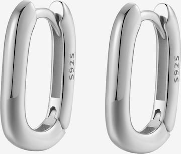 Hey Happiness - Pendientes 'Ellipse' en plata: frente