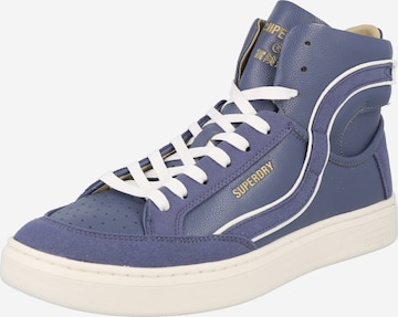 Superdry Спортни обувки 'Basket Lux Trainer' в синьо: отпред