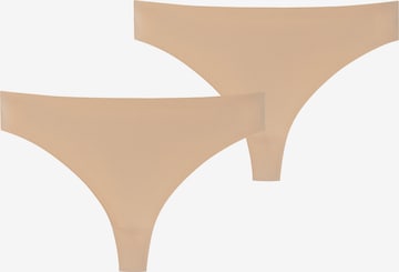 SCHIESSER String ' Invisible Soft ' in Beige: voorkant