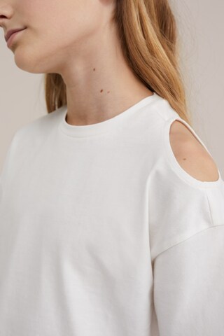 WE Fashion Футболка в Белый