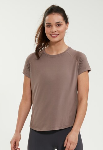 Athlecia Funktionsshirt 'Gaina' in Braun: Vorderseite