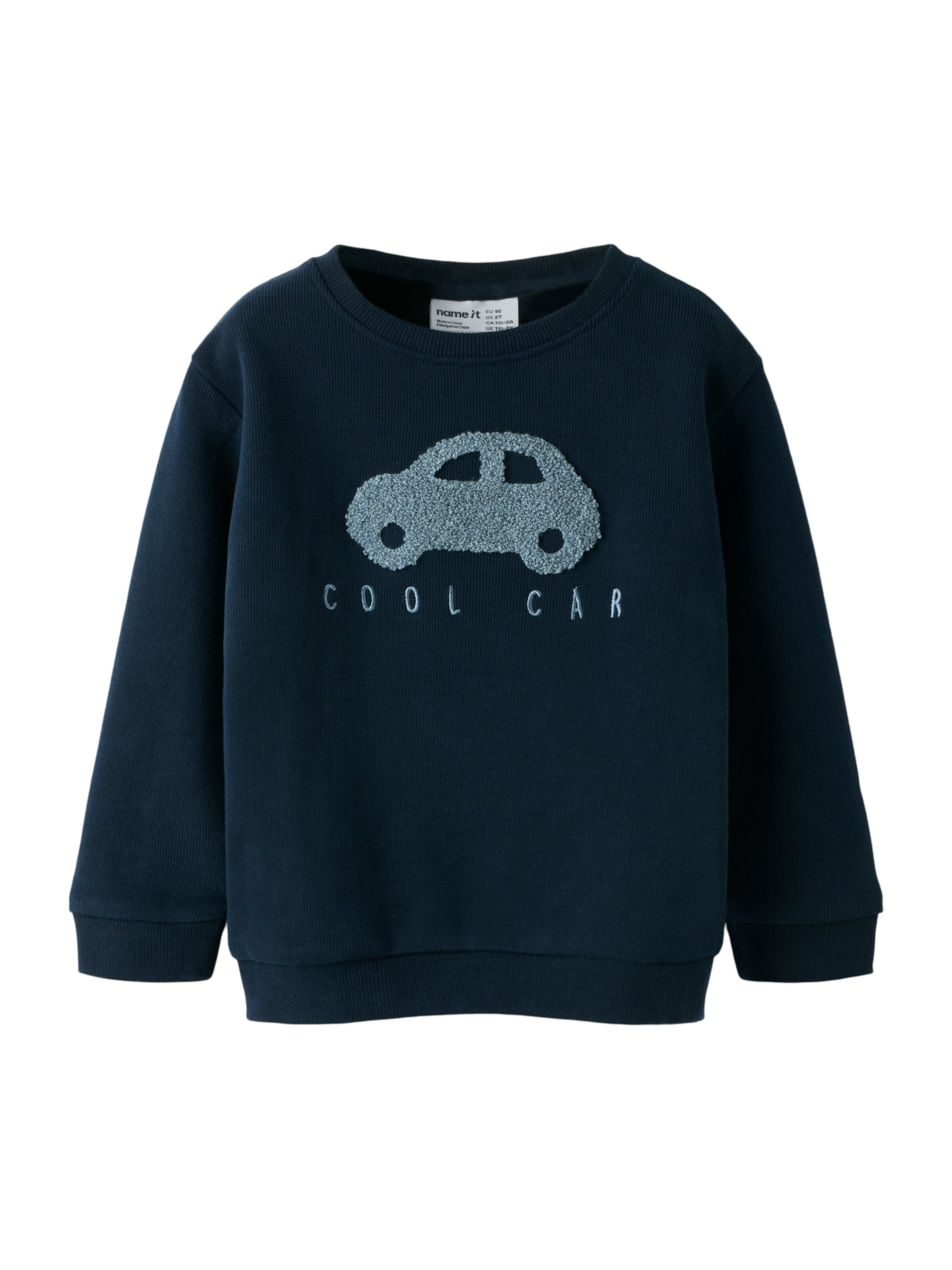 Felpa 'NMMObear' di NAME IT in blu: frontale