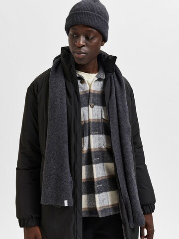 SELECTED HOMME Scarf 'Cray' in Grey