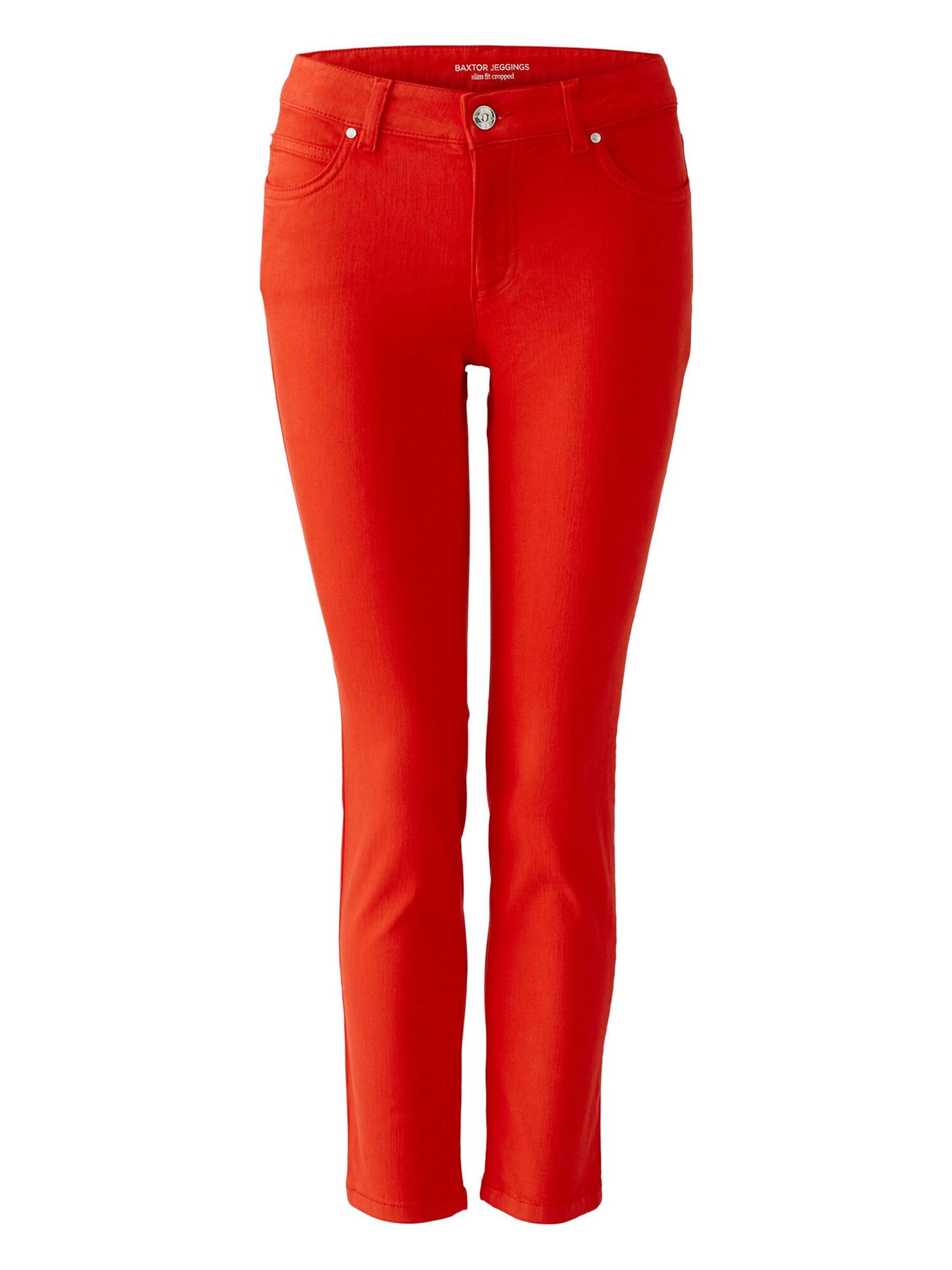 OUI Slim fit Jeans 'Baxtor' in Red: front