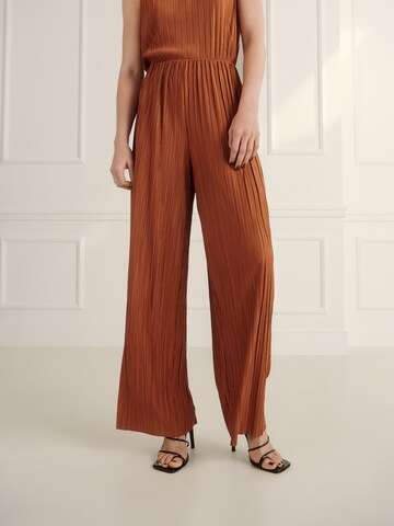 Guido Maria Kretschmer Women Wide leg Pants 'Milly' in Brown