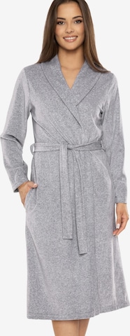 Peignoir long '5022' Vivisence en gris : devant