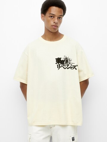 Pull&Bear T-Shirt in Gelb: Vorderseite