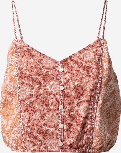 American Eagle Blouse in Dark orange / Dusky pink / Light pink / White, Item view
