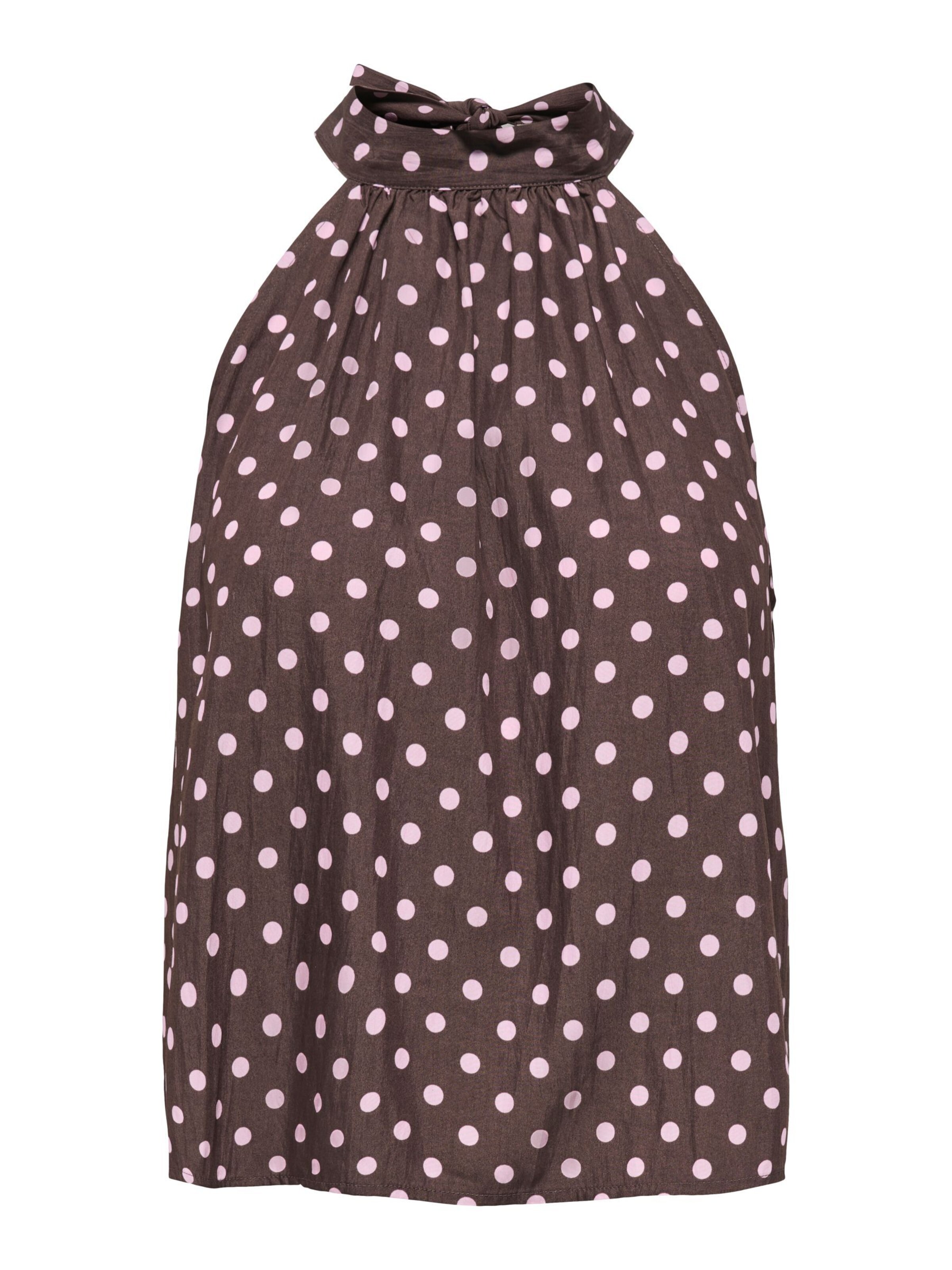 ONLY Top 'ONLZAZIE' in XS in de kleur Bruin / Lichtroze, Productweergave