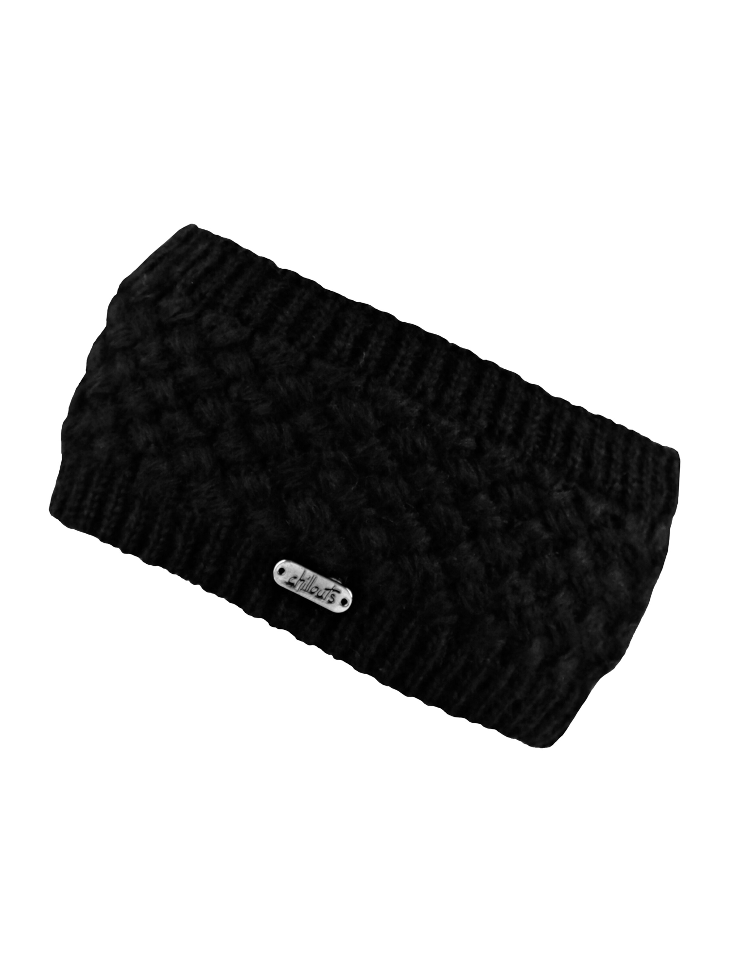 chillouts Лента за чело 'Felicitas' в черно: отпред