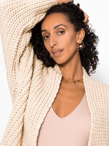 SASSYCLASSY Oversizestrickjacke in Beige