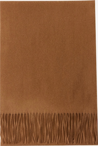 GOBI Cashmere Kaulaliina 'Unisex Cashmere Fringed Scarf' värissä ruskea: etupuoli