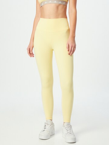 ADIDAS SPORTSWEAR - Skinny Pantalón deportivo 'Studio' en amarillo: frente