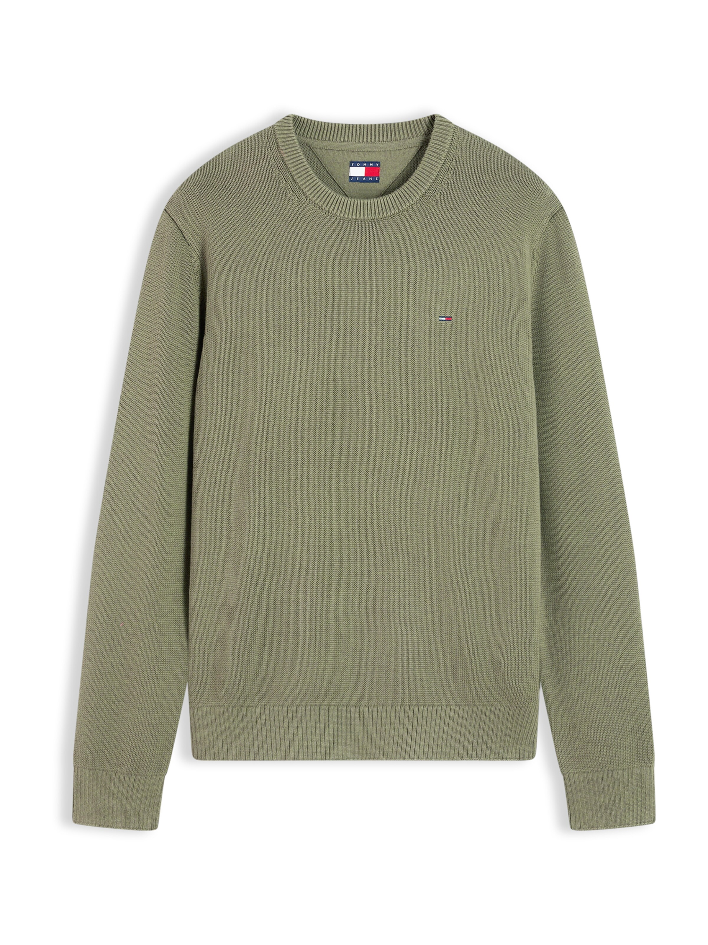 Tommy Jeans Sweater 'ESS' in Green: front
