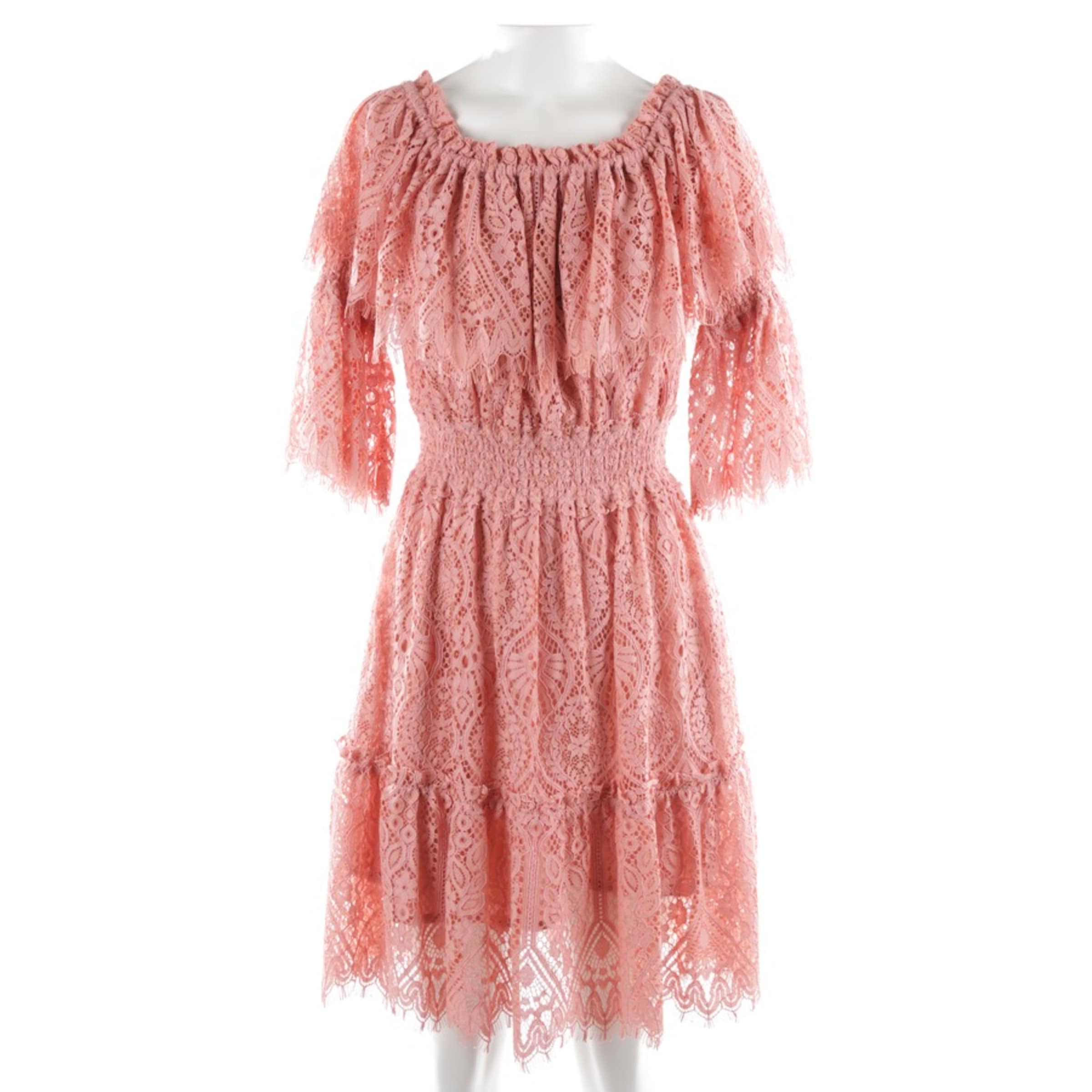 Perseverance Spitzenkleid XS in Pink: Vorderseite