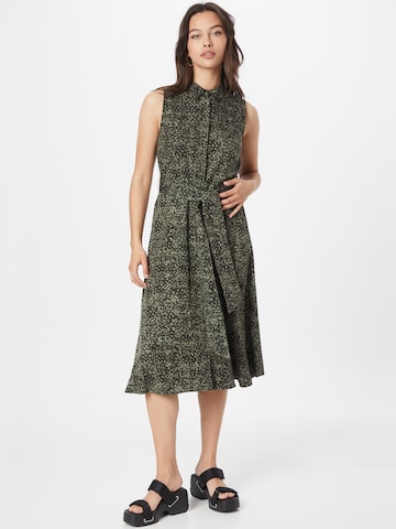 Thought - Vestido camisero 'Zinnia' en verde: frente