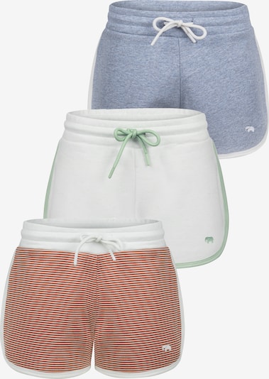 Felix Hardy Housut värissä vihreä / ruosteenpunainen / valkoinen, Tuotenäkymä