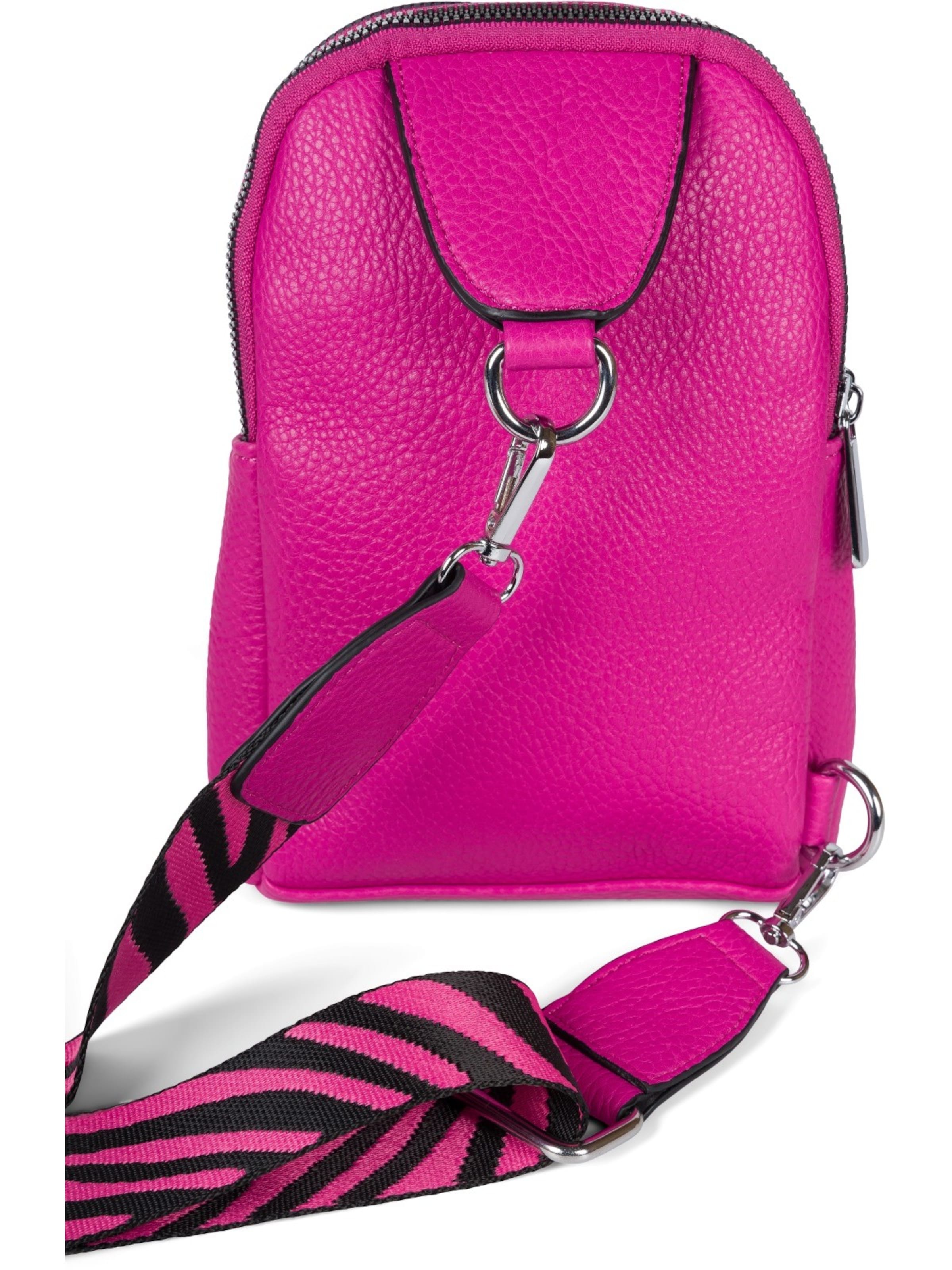 styleBREAKER Umhängetasche 'One Shoulder Rucksack Uni' in Pink